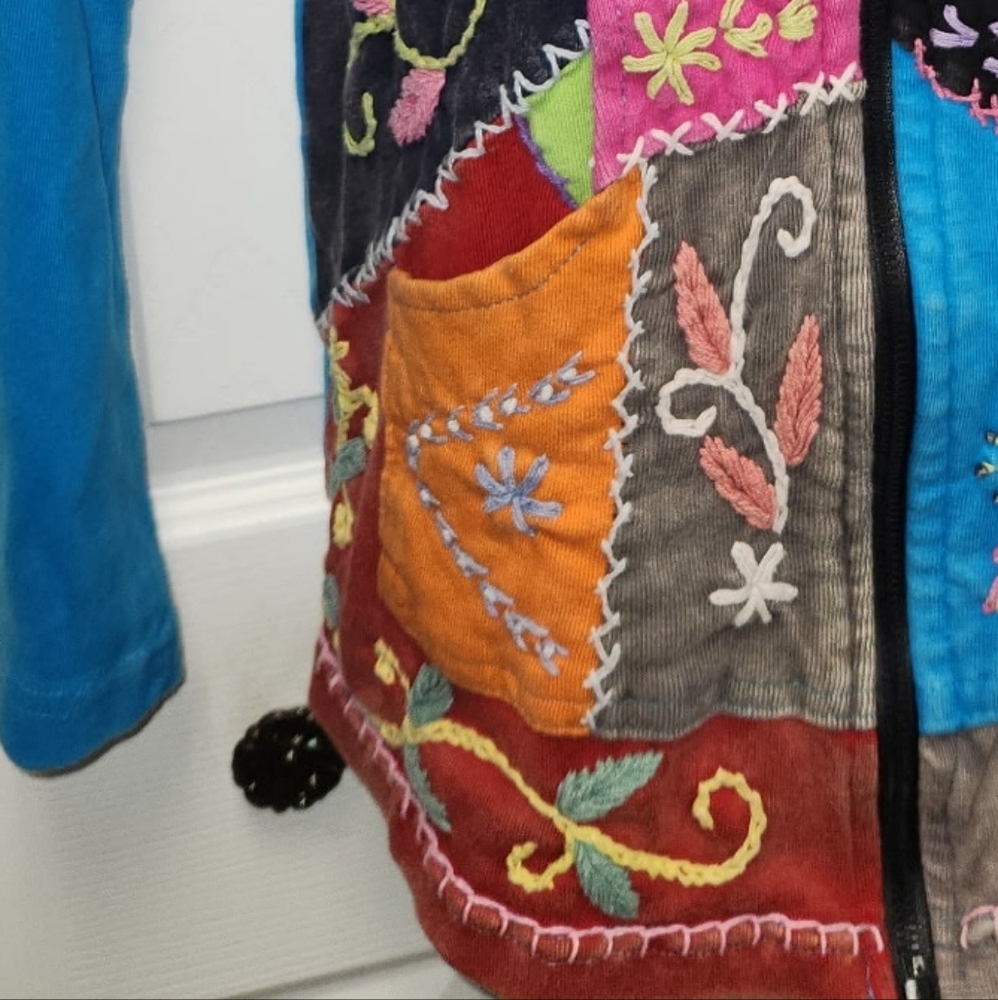 Leopards & Roses Colorful Patchwork Jacket - Picture 6 of 6